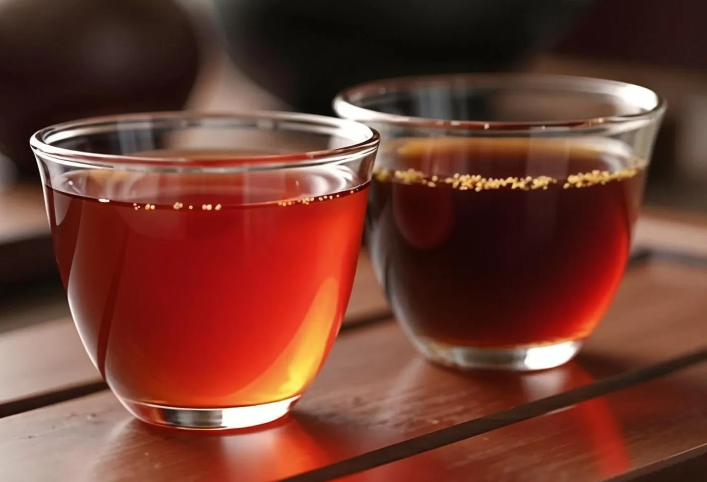 What is the difference between the salivation-inducing and the aftertaste of tea.webp